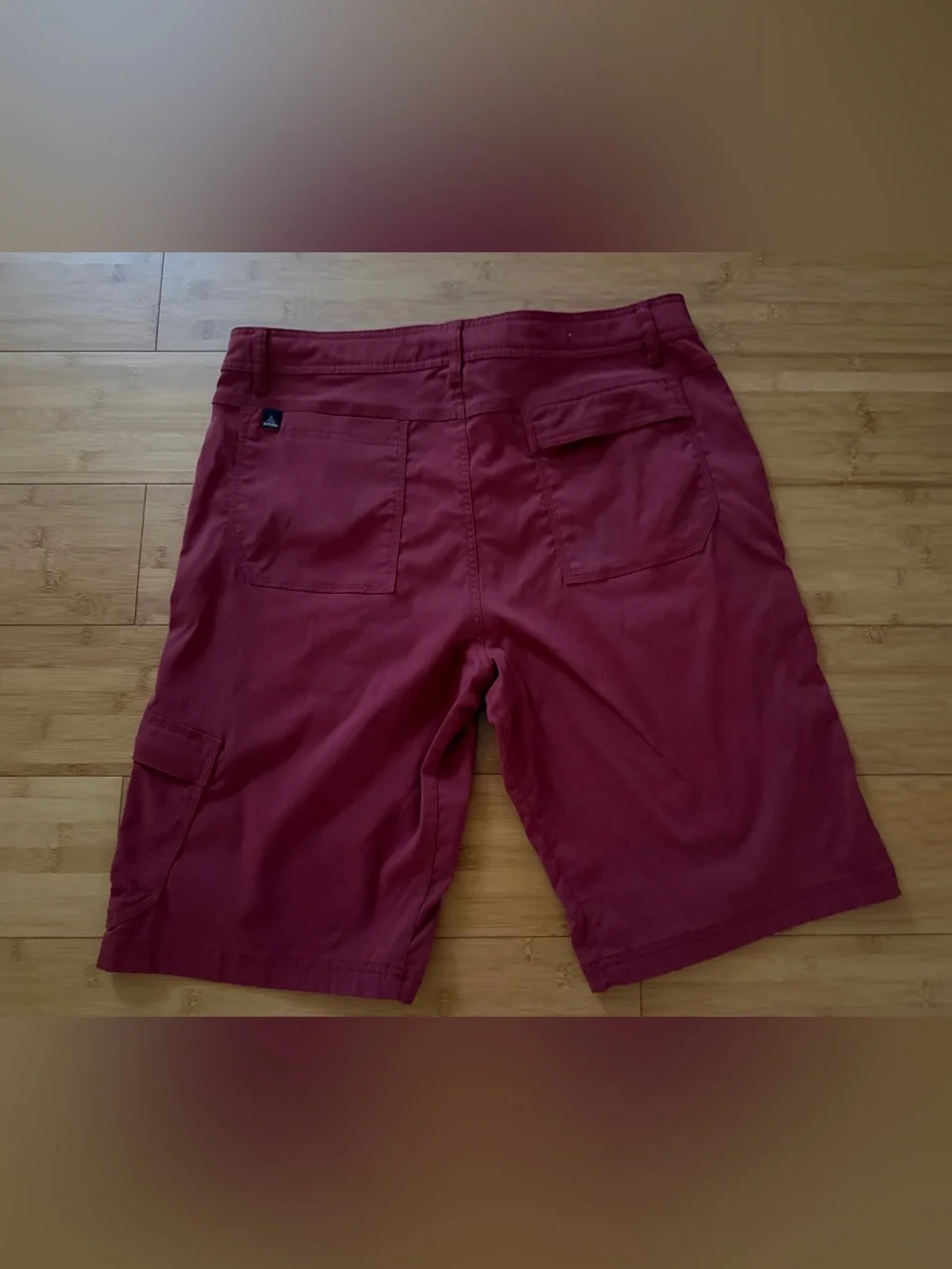 prAna Breathe Hiking Cargo Shorts Men’s Size 36 Brick-Red Casual Outdoor